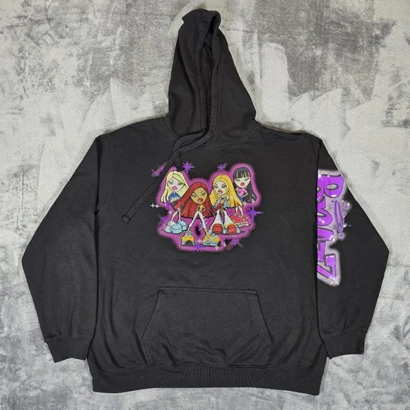 Y2K Bratz Graphic Hoodie Size 2XL - Picture 1 of 8